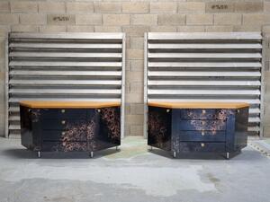 Design 1970s 1980s,  sideboards enfilades commodes 