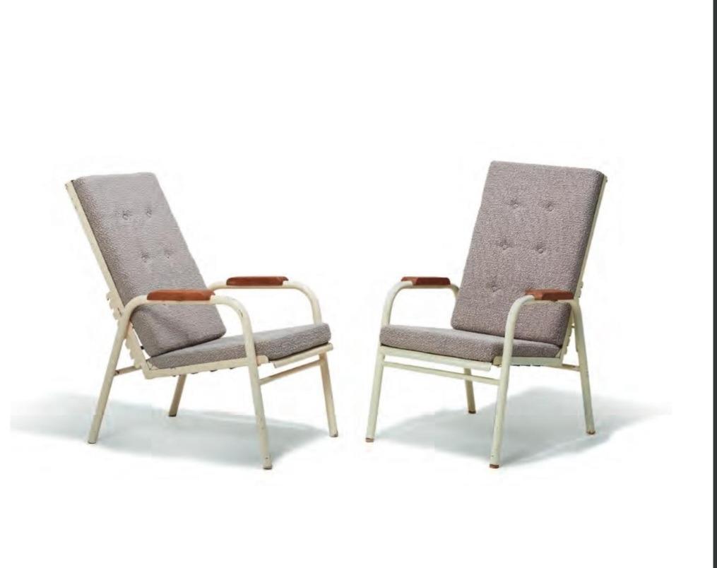 JEAN PROUVÉ armchairs 1950s