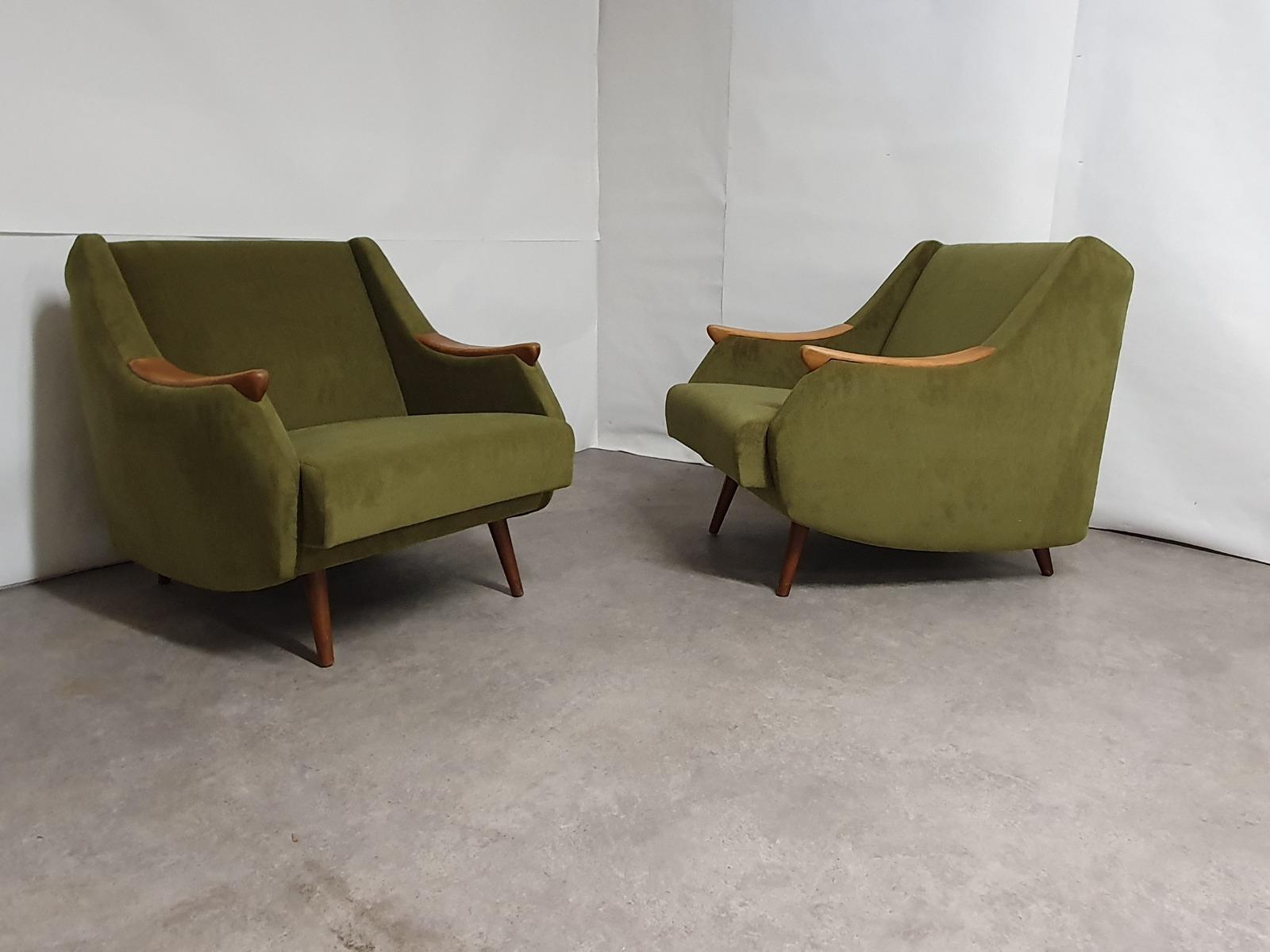 Pair of scandinavian armchairs 1950s