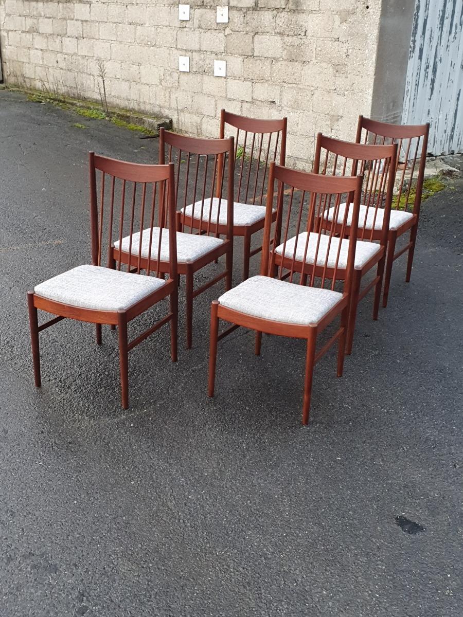 Set of 6 chairs by Arne VODDER 