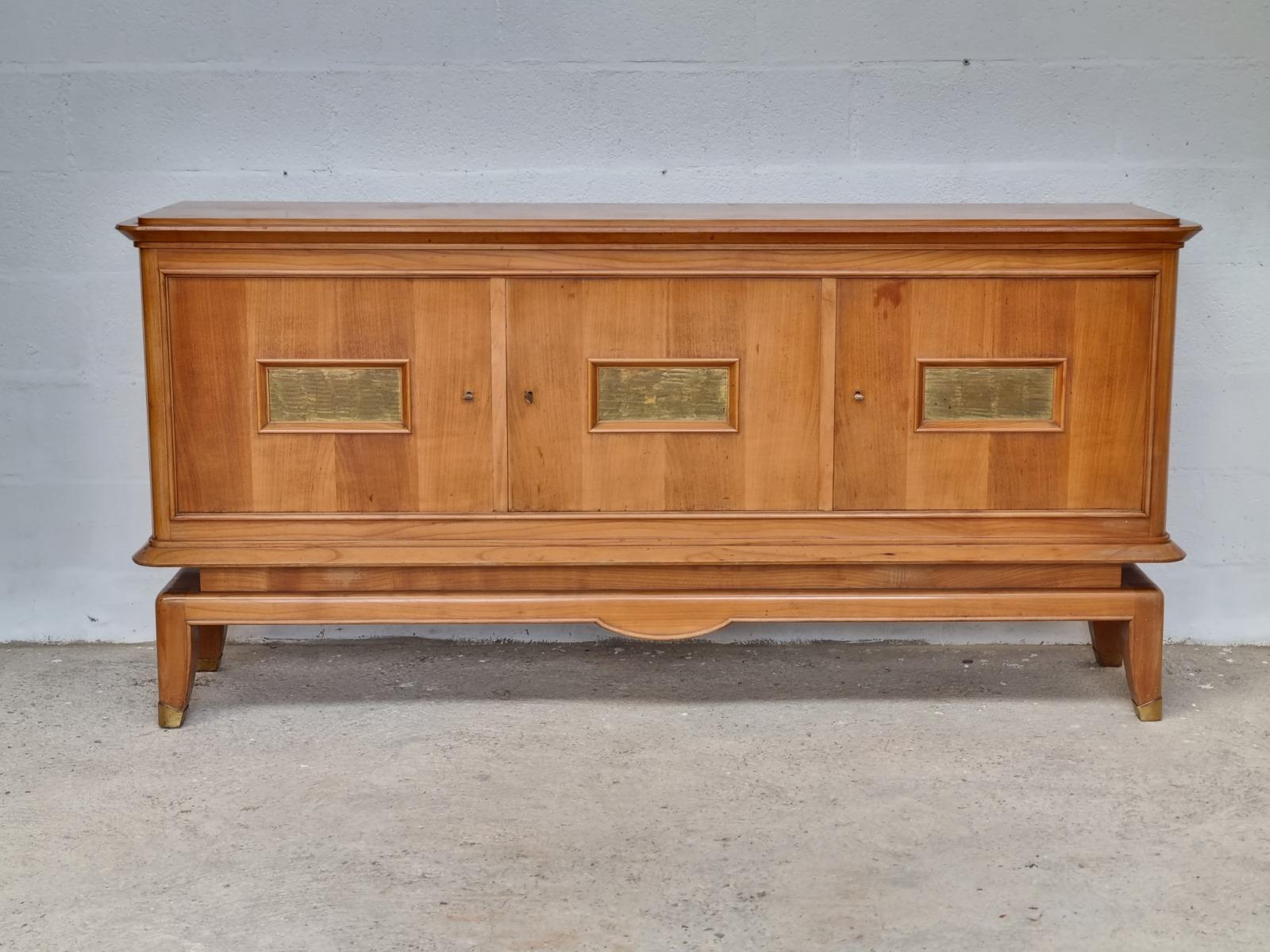 Sideboard 1940s 1930s Maison DOMINIQUE, André DOMIN et Marcel GENEVRIERE 