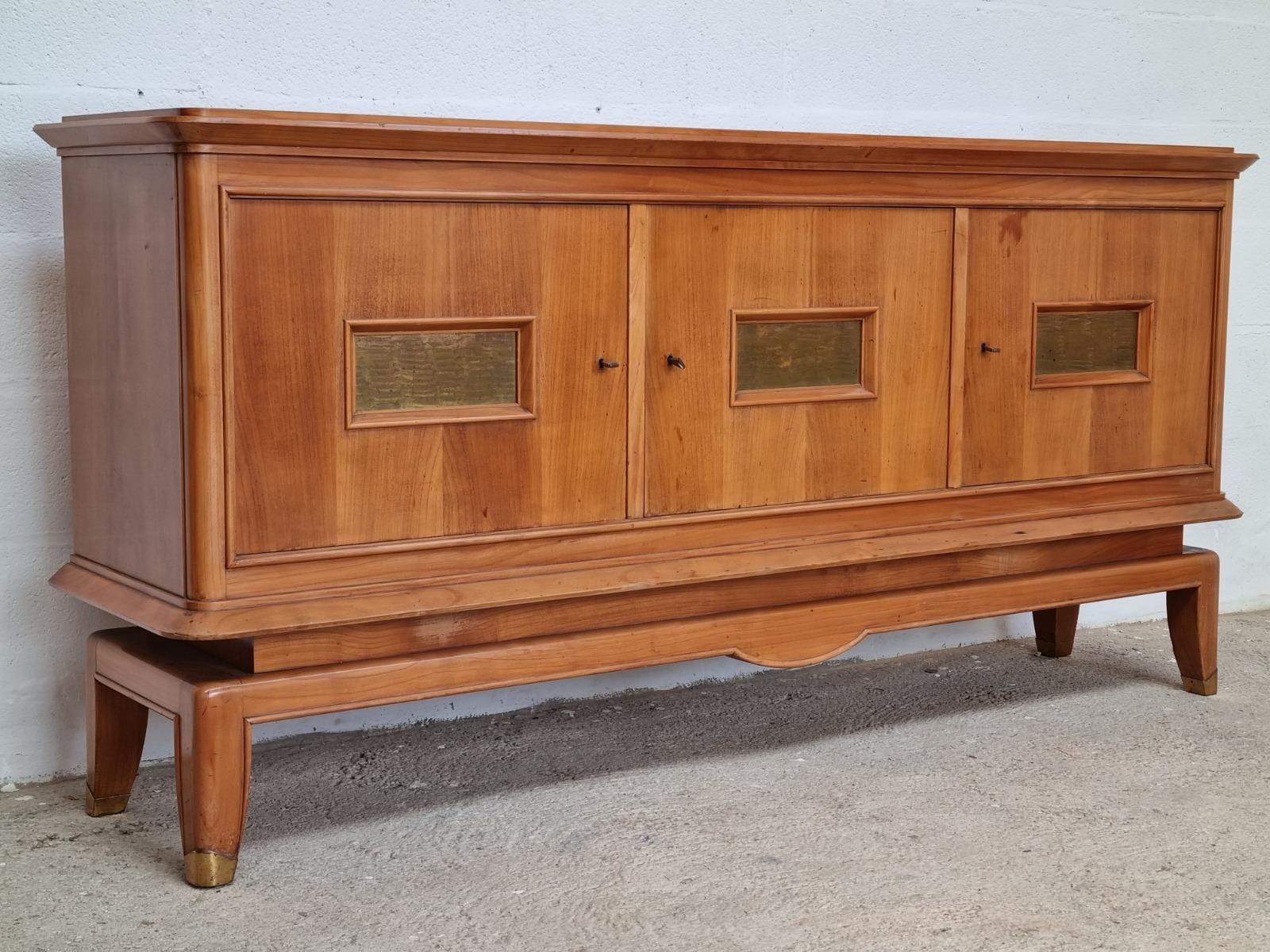 Sideboard 1940s 1930s Maison DOMINIQUE, André DOMIN et Marcel GENEVRIERE 