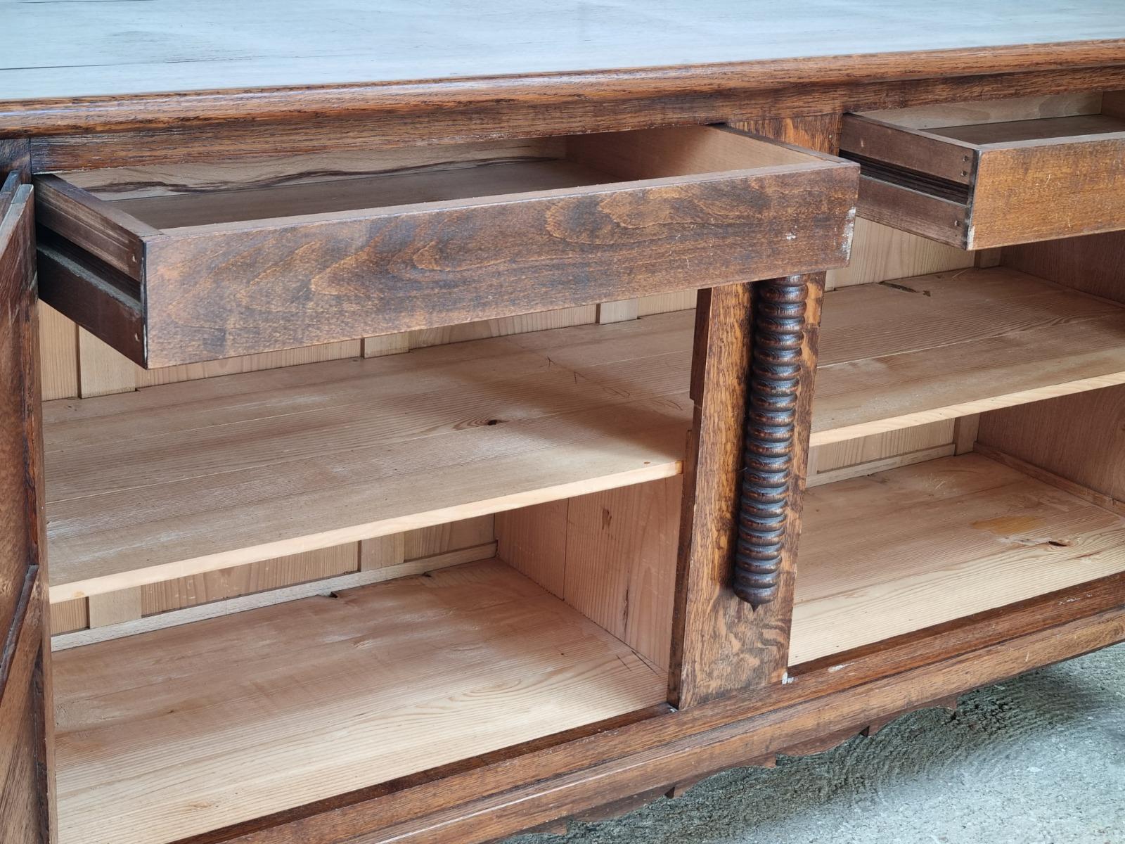 Sideboard Joseph Savina ,oak chêne 1950s 