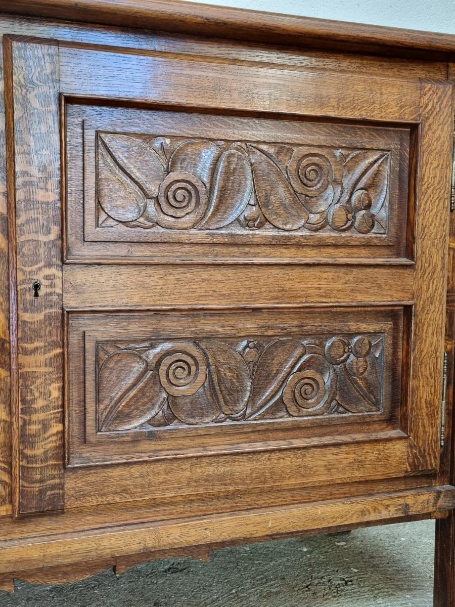 Sideboard Joseph Savina ,oak chêne 1950s 