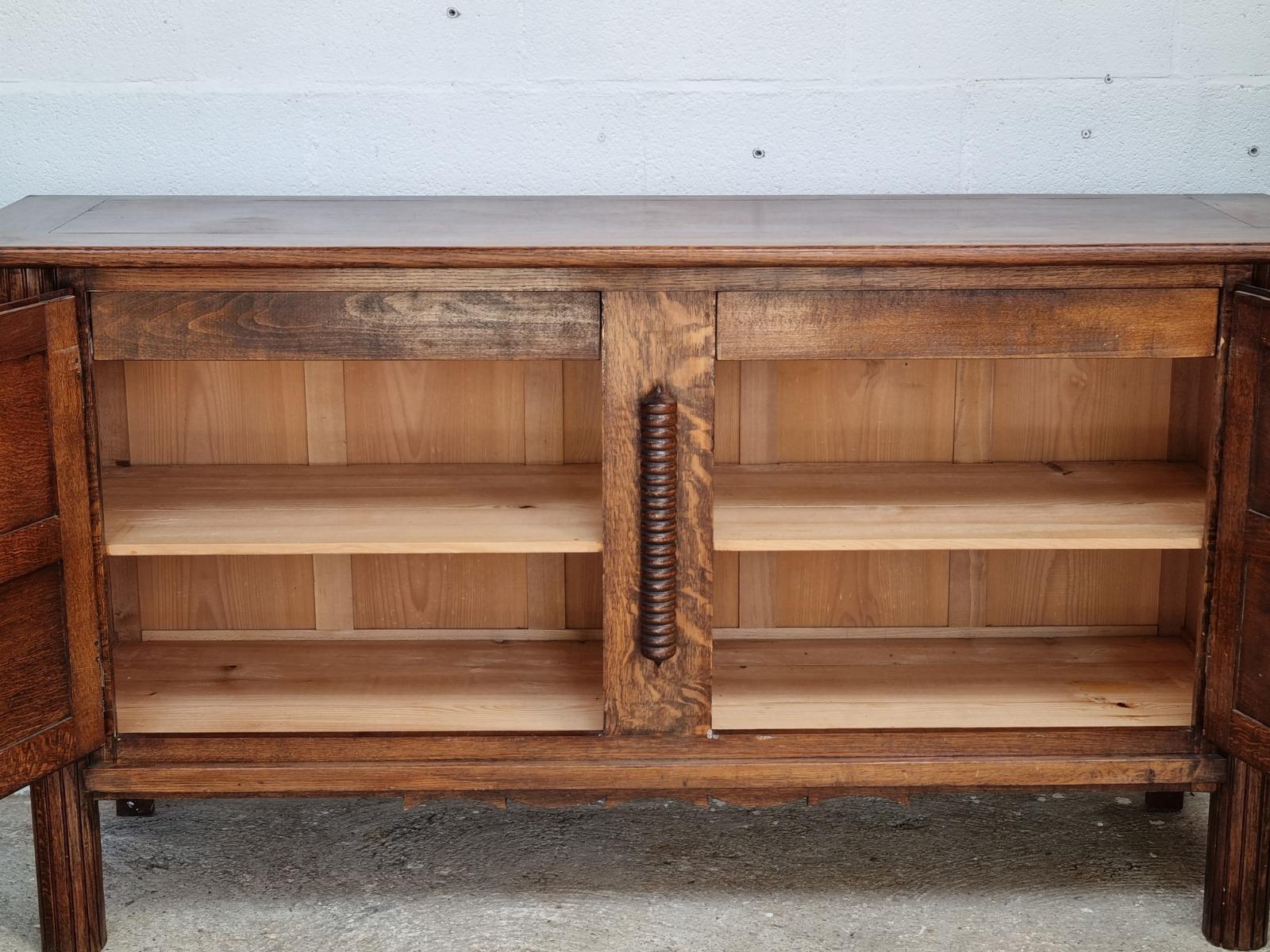 Sideboard Joseph Savina ,oak chêne 1950s 