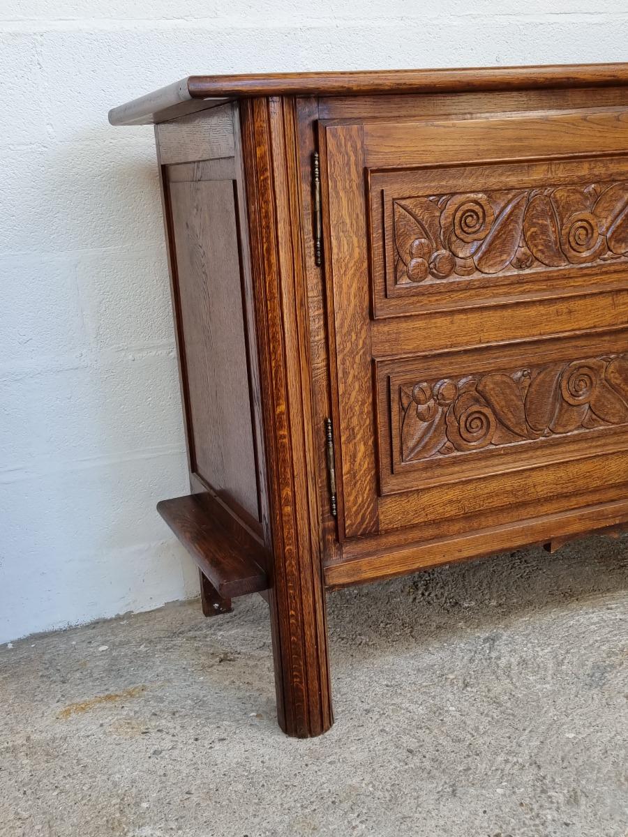 Sideboard Joseph Savina ,oak chêne 1950s 